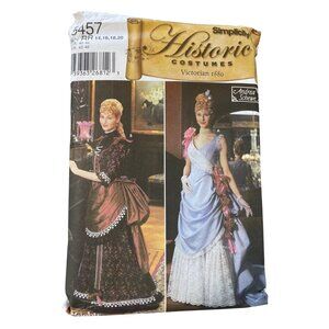 Simplicity 5457 Sewing Pattern Sizes 14-20 Victorian 1880 Historic Costume UNCUT
